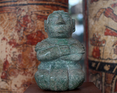 tikal museum maya jade figurine